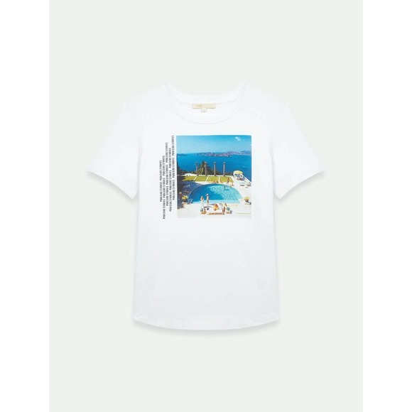 Maje x Slim Aarons Poolside Stories T-Shirt - Picture 2 of 3